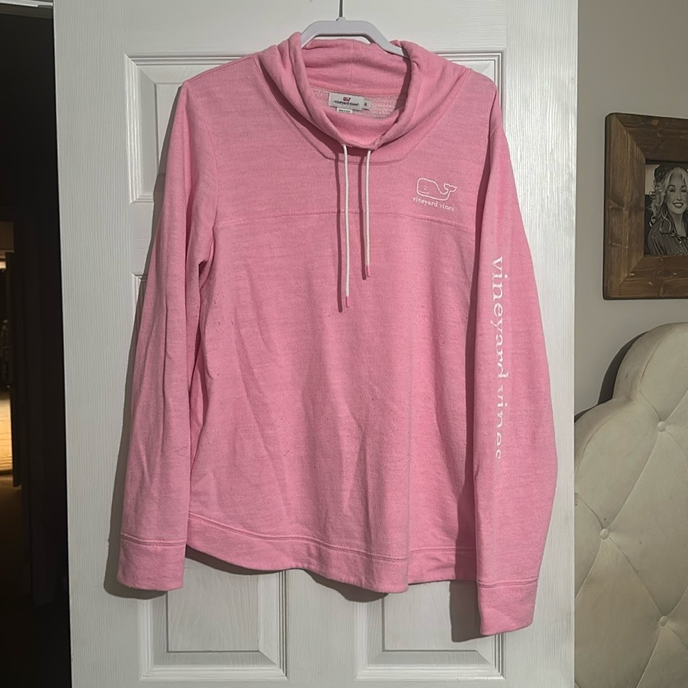 Vintage Whale Funnel Neck Sweatshirt